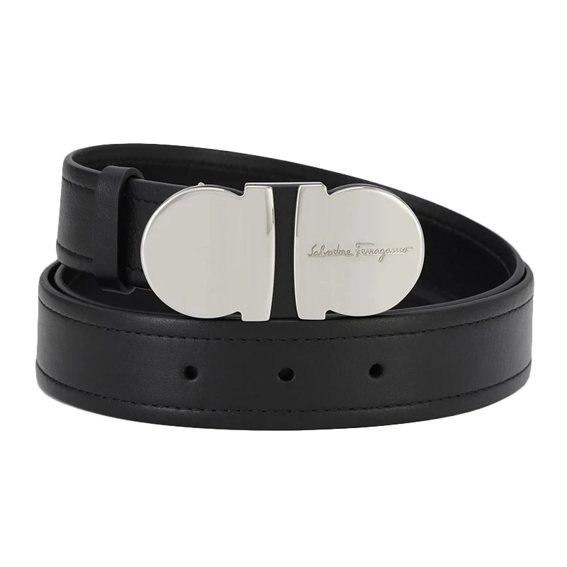 商品[国内直发] Salvatore Ferragamo|SALVATORE FERRAGAMO 黑色女士腰带 23-B180-580879,价格¥2647,第1张图片