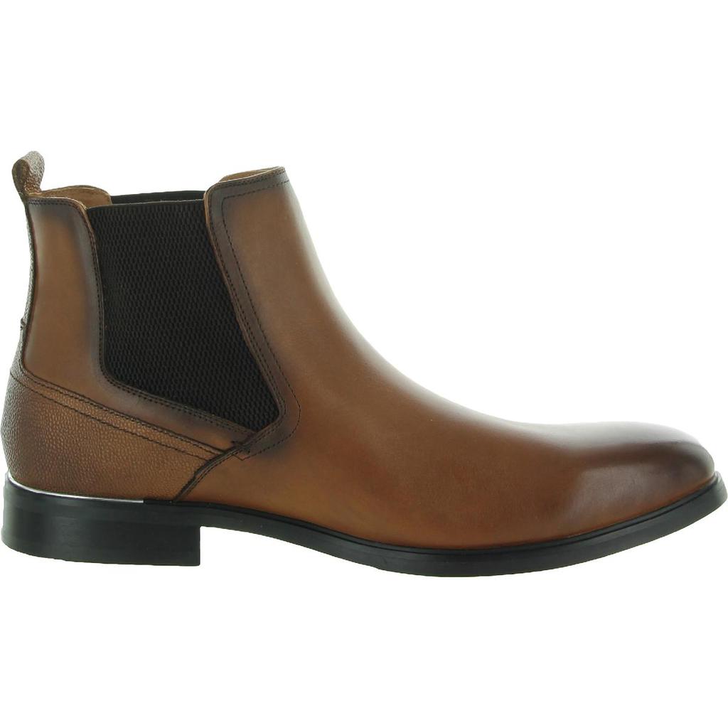 Steve Madden Mens Afinity Leather Textured Chelsea Boots商品第5张图片规格展示