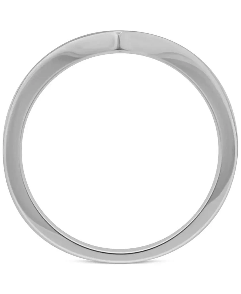 商品Macy's|Diamond Chevron Band (1/4 ct. t.w.) in 14k White or Yellow Gold,价格¥3086,第3张图片详细描述