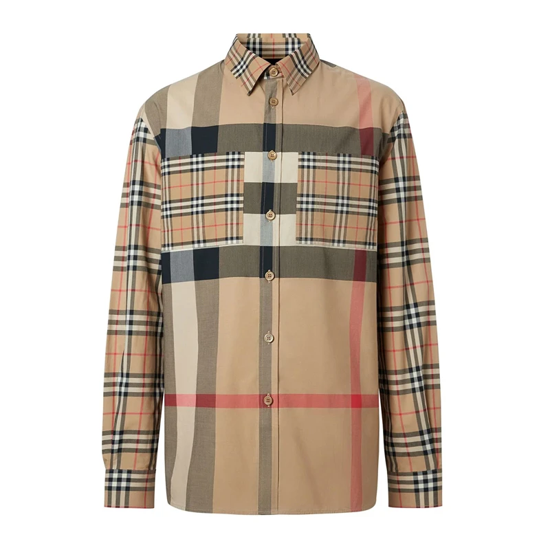 商品[国内直发] Burberry|BURBERRY 博柏利 男士格纹衬衫 8032268,价格¥2996,第1张图片