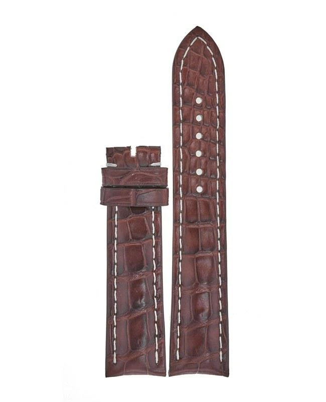 商品BREITLING|Breitling Leather 20-18mm Brown Alligator Leather Strap 1021P,价格¥3593,第1张图片