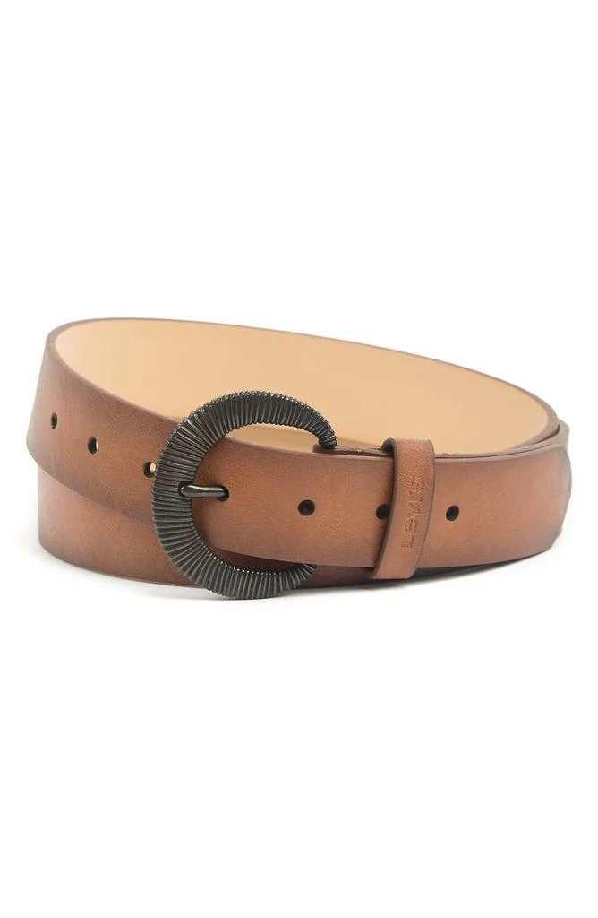 商品Levi's|CE Logo Loop Leather Belt,价格¥148,第1张图片