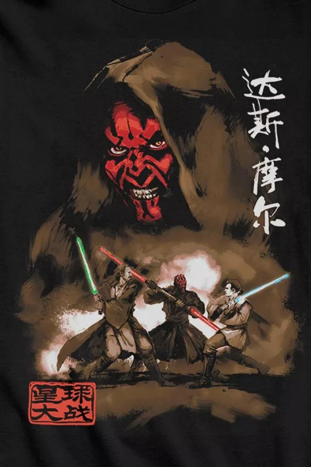 商品Urban Outfitters|Star Wars Darth Maul Long Sleeve Tee,价格¥303,第2张图片详细描述