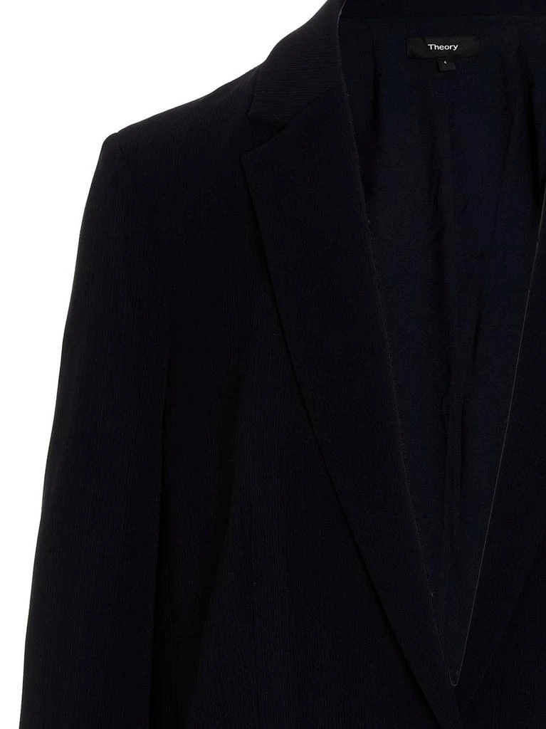 商品Theory|Single-breasted texture blazer jacket,价格¥1912,第3张图片详细描述