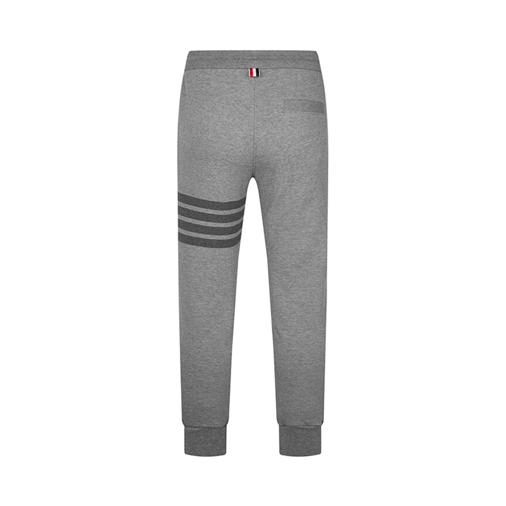 THOM BROWNE 男士灰色棉质4条纹运动裤 MJQ008A-06910-035商品第3张图片规格展示
