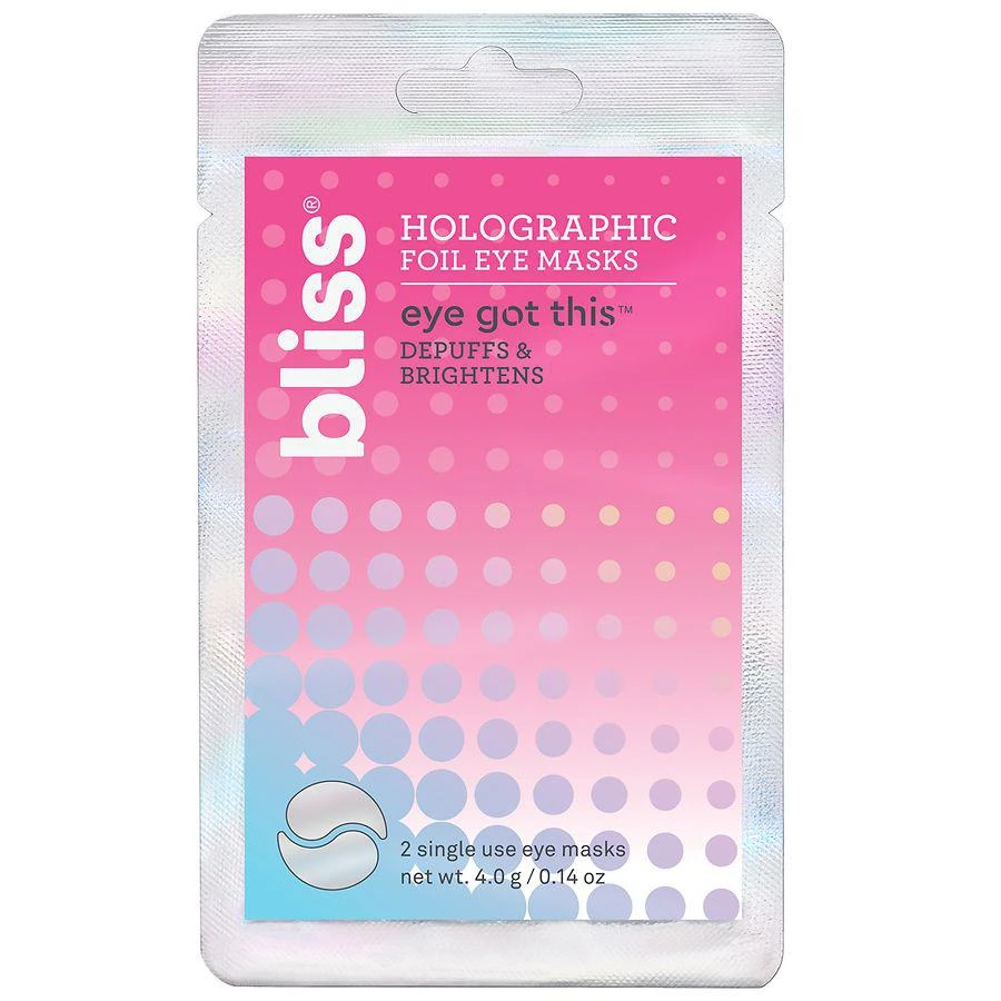 商品Bliss|Eye Got This Holographic Foil Eye Masks,价格¥42,第1张图片