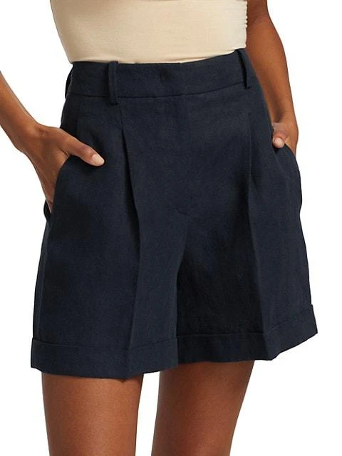 商品Michael Kors|Pleated Linen Shorts,价格¥1760,第3张图片详细描述