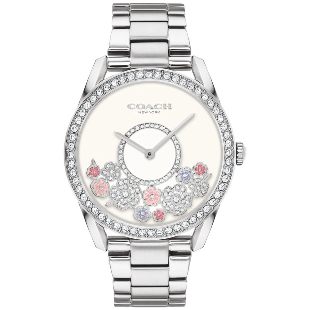 商品Coach|Women’s Preston Stainless Steel Bracelet Tea Rose Watch 36mm,价格¥1574,第1张图片