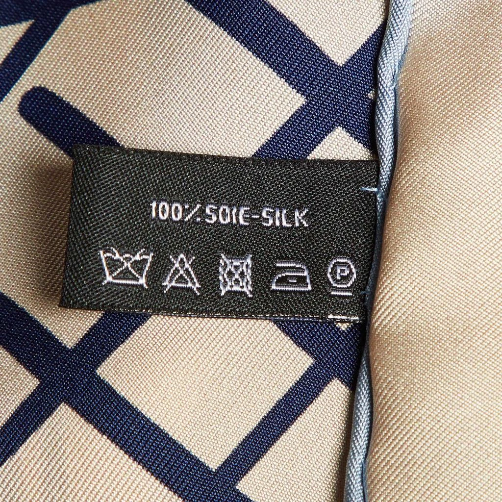 商品[二手商品] Chanel|Chanel Beige Luggage Print Silk Square Scarf,价格¥2050,第3张图片详细描述