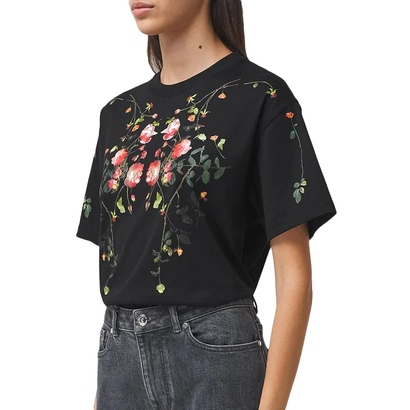 BURBERRY 女士黑色棉短袖 8037295 商品