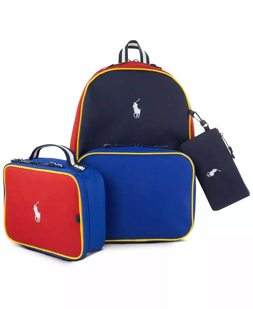 商品Ralph Lauren|Big Boys Backpack, Lunch Box and Pencil Case Combo Set, 3 Piece,价格¥873,第1张图片