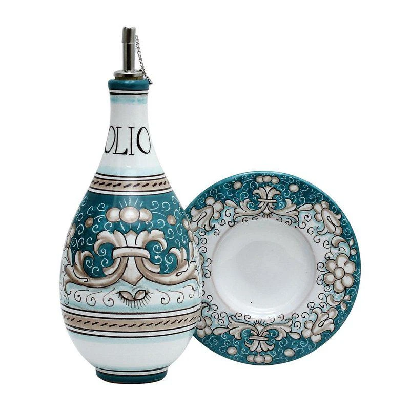 商品Artistica - Deruta of Italy|Deruta Colori: Traditional Olive Oil Bottle With Pourer OLIVE OIL BOTTLES,价格¥1118,第2张图片详细描述