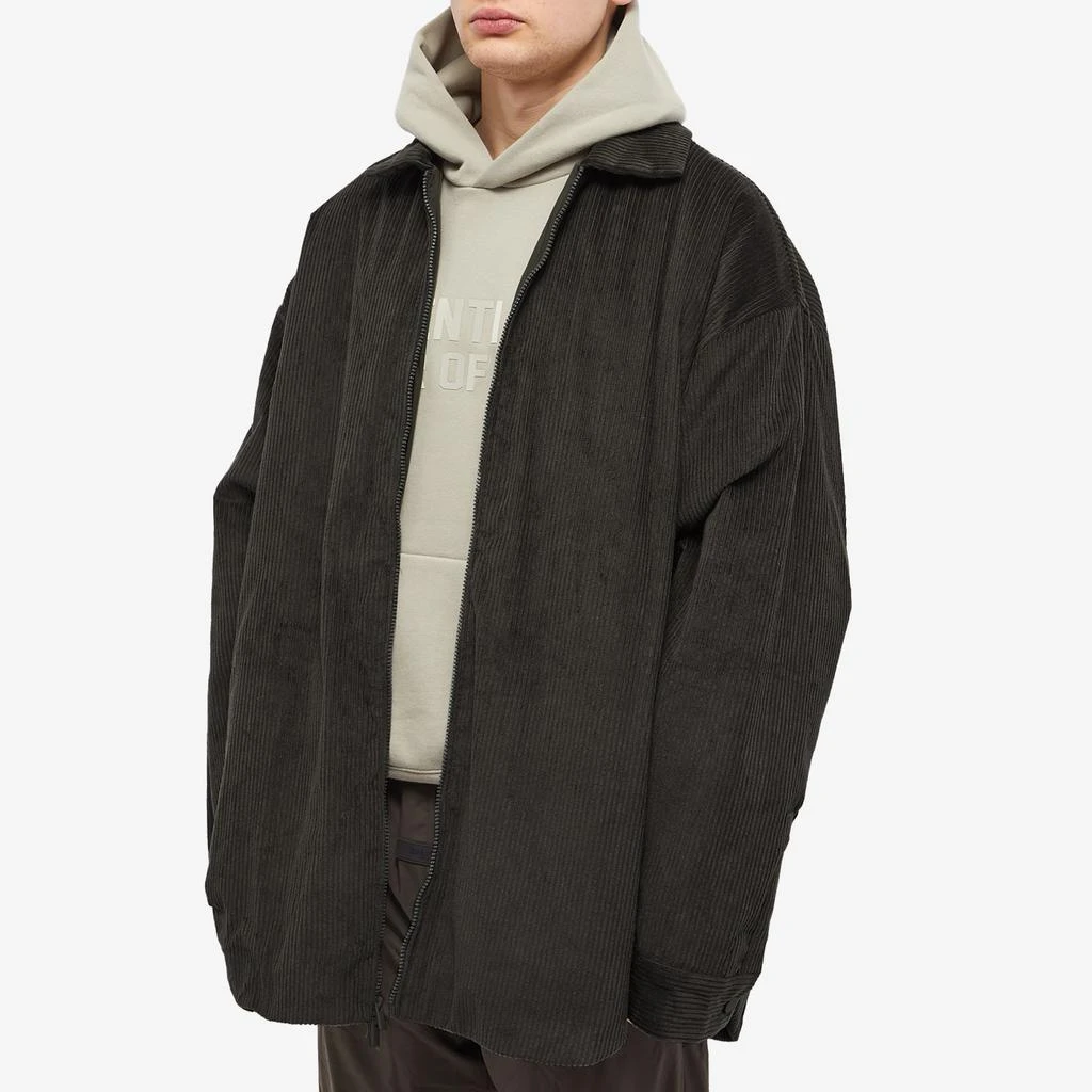 商品Essentials|Fear of God Essentials Corduroy Shirt Jacket - Off-Black,价格¥1249,第2张图片详细描述