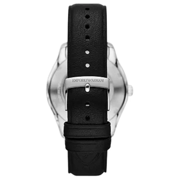 商品[国内直发] Emporio Armani|阿玛尼 腕表 自动机械机芯 皮革表带 41mm 白色表盘 男表 50米防水,价格¥2093,第5张图片详细描述