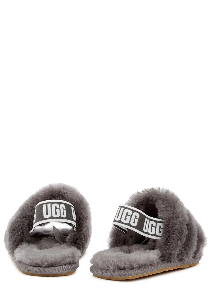 商品UGG|KIDS Fluff Yeah grey shearling sliders (IT22-IT30),价格¥191,第2张图片详细描述