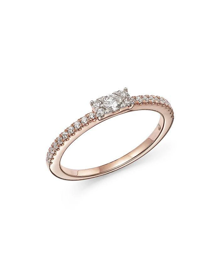 商品Bloomingdale's|Diamond Pavé Stacking Band in 14K Rose Gold, 0.25 ct. t.w. - 100% Exclusive,价格¥5224,第1张图片