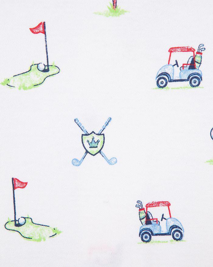 商品Little Me|Boys' Cotton Golf Footie & Hat Set - Baby,价格¥108,第5张图片详细描述