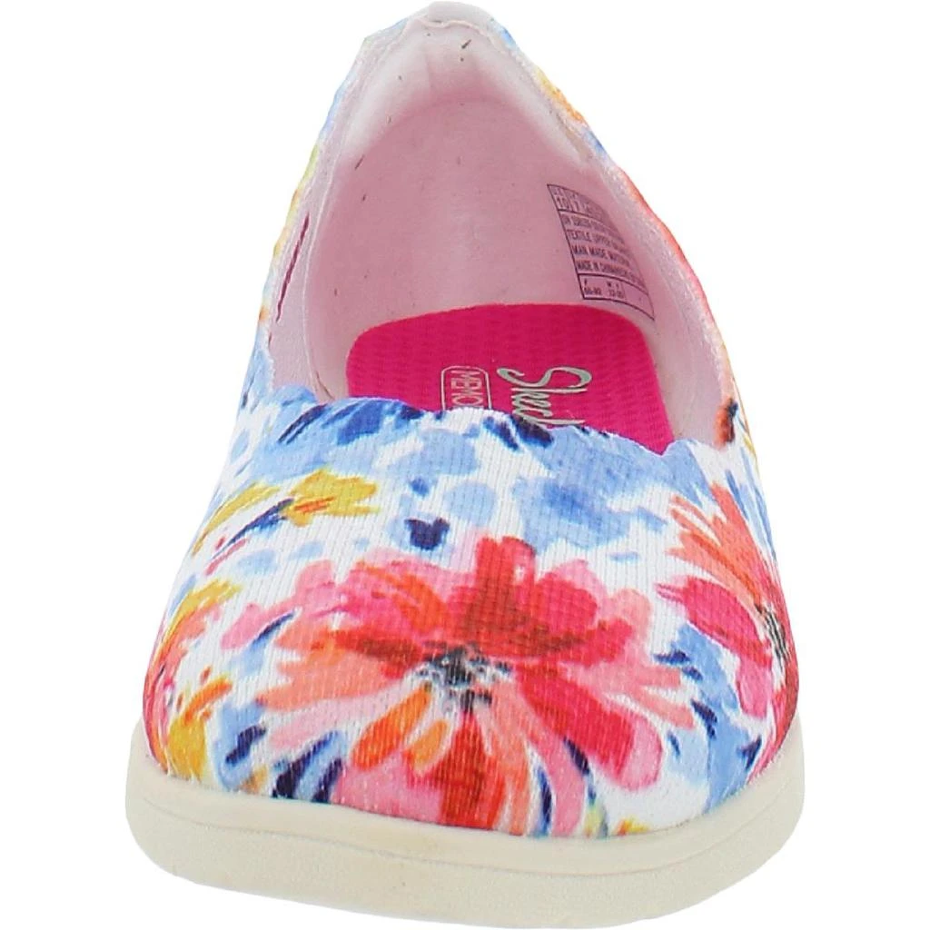 商品SKECHERS|Skechers Womens Cleo Flex-Floressence Canvas Lifestyle Slip-On Sneakers,价格¥153,第3张图片详细描述