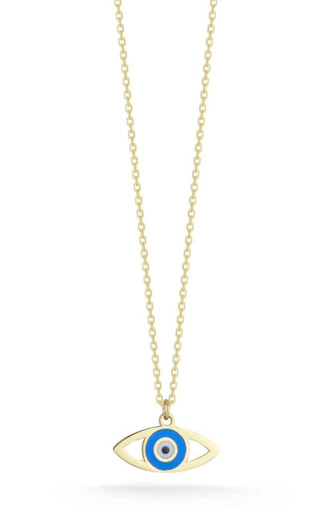 商品Ember Fine Jewelry|14K Gold Evil Eye Pendant Necklace,价格¥2697,第1张图片