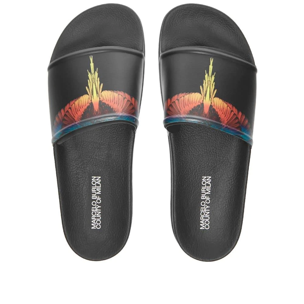 商品Marcelo Burlon|Marcelo Burlon Icon Wing Slide,价格¥608,第5张图片详细描述