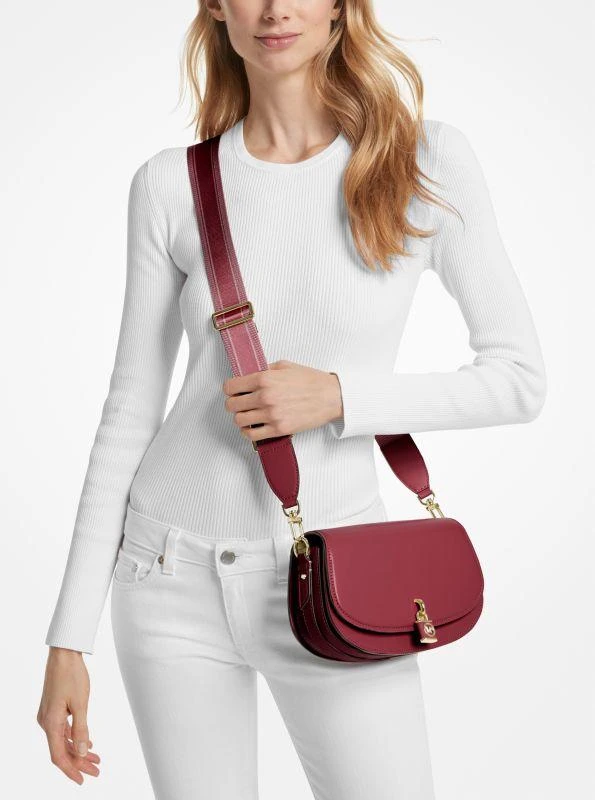 商品Michael Kors|Mila Medium Leather Messenger Bag,价格¥829,第3张图片详细描述