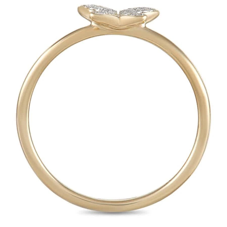 商品LB Exclusive|14K Yellow Gold 0.08 ct Diamond Butterfly Ring,价格¥2611,第2张图片详细描述