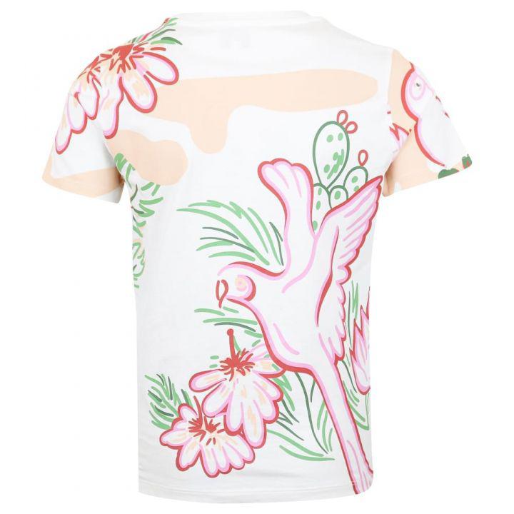 Ivory Tropical Print T Shirt商品第3张图片规格展示