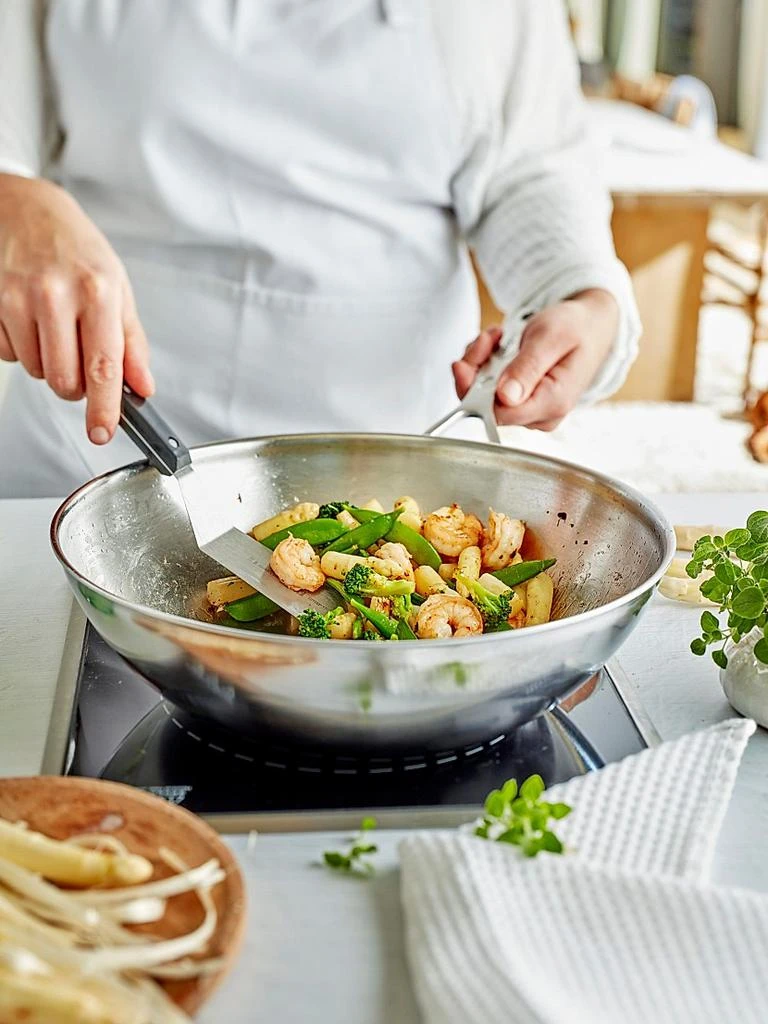 商品Demeyere|Stainless Steel Flat Bottom Wok with Helper Handle,价格¥2061,第4张图片详细描述