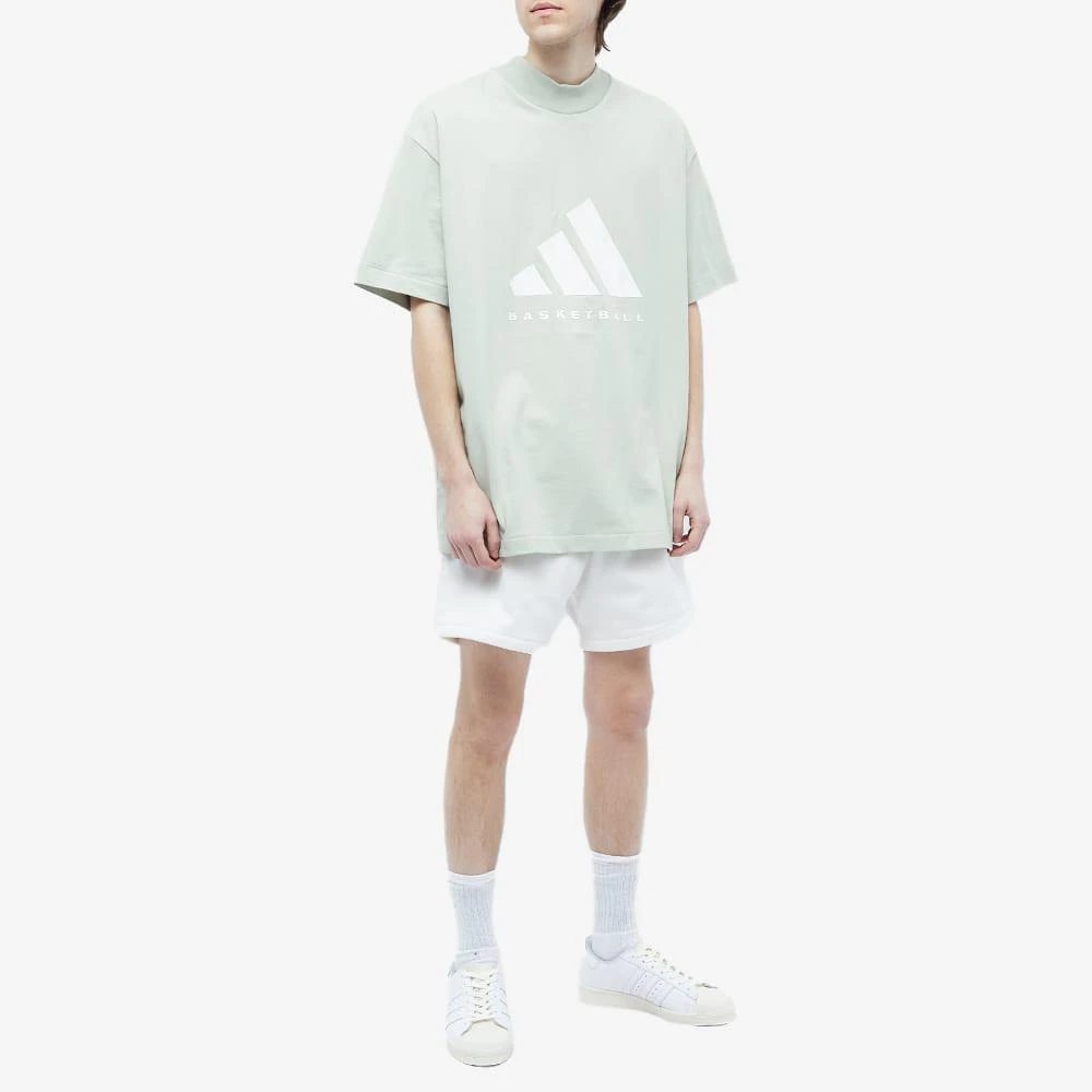 商品Adidas|Adidas Basketball Short Sleeve Logo T-Shirt,价格¥173,第4张图片详细描述