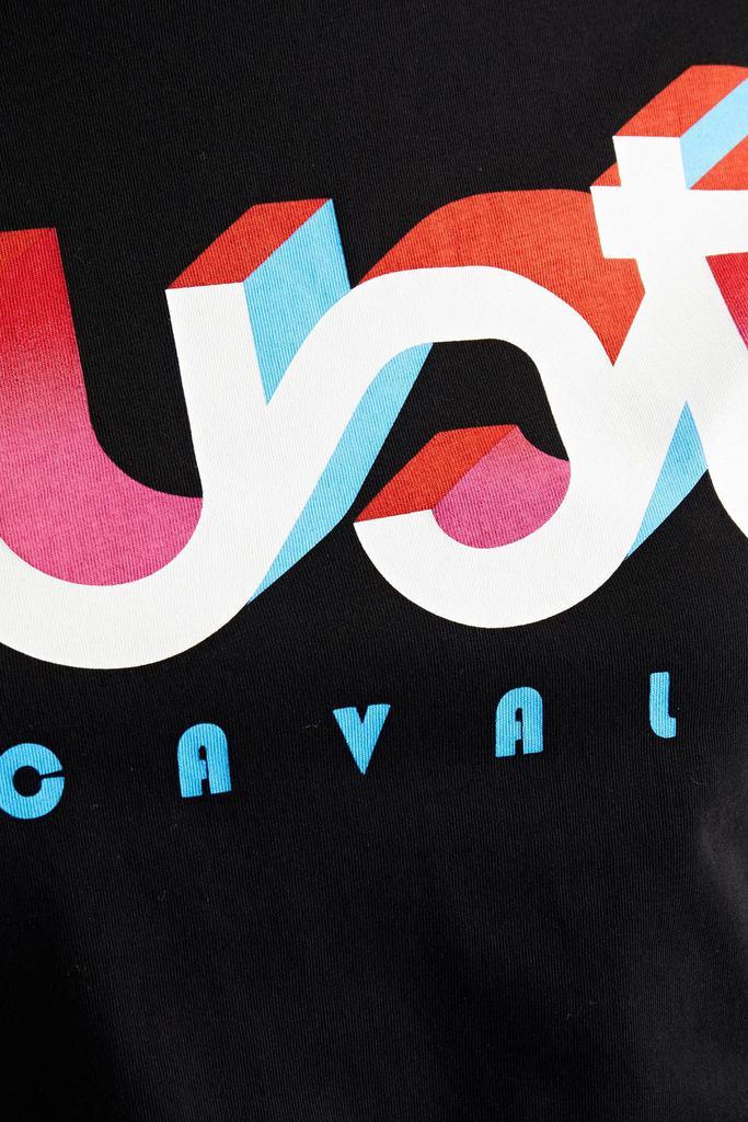 商品Just Cavalli|Logo-print cotton-jersey T-shirt,价格¥359,第4张图片详细描述