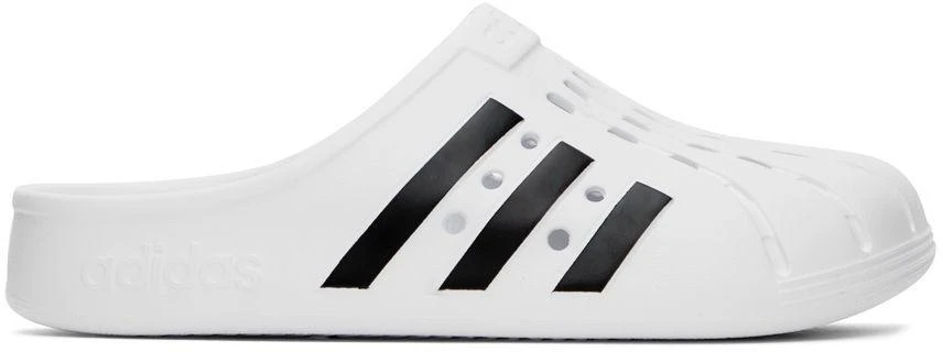 商品Adidas|White Adilette Clogs,价格¥268,第1张图片