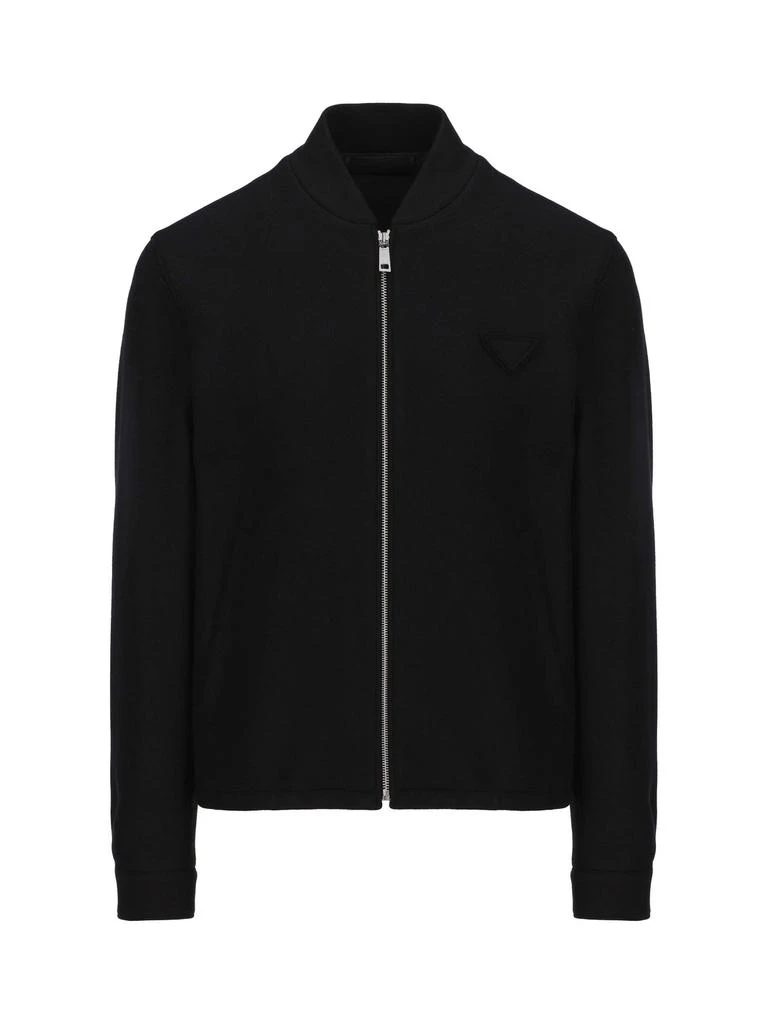 商品Prada|Prada Zip-Up Long-Sleeved Jacket,价格¥23606,第1张图片