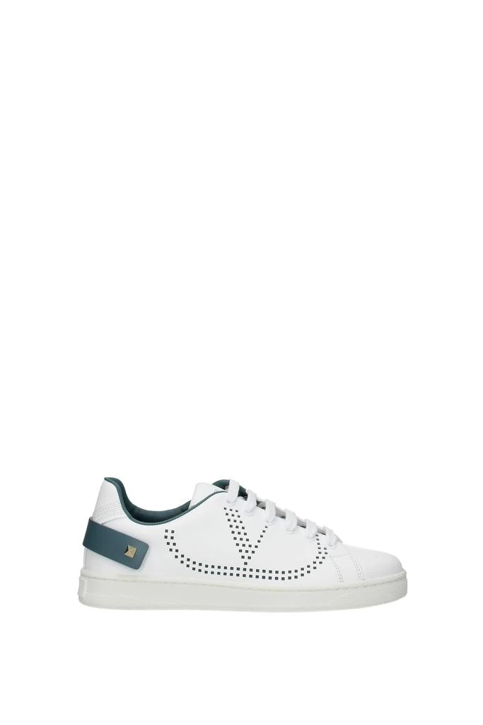 商品Valentino|Sneakers Leather White Aviation Blue,价格¥1739,第1张图片