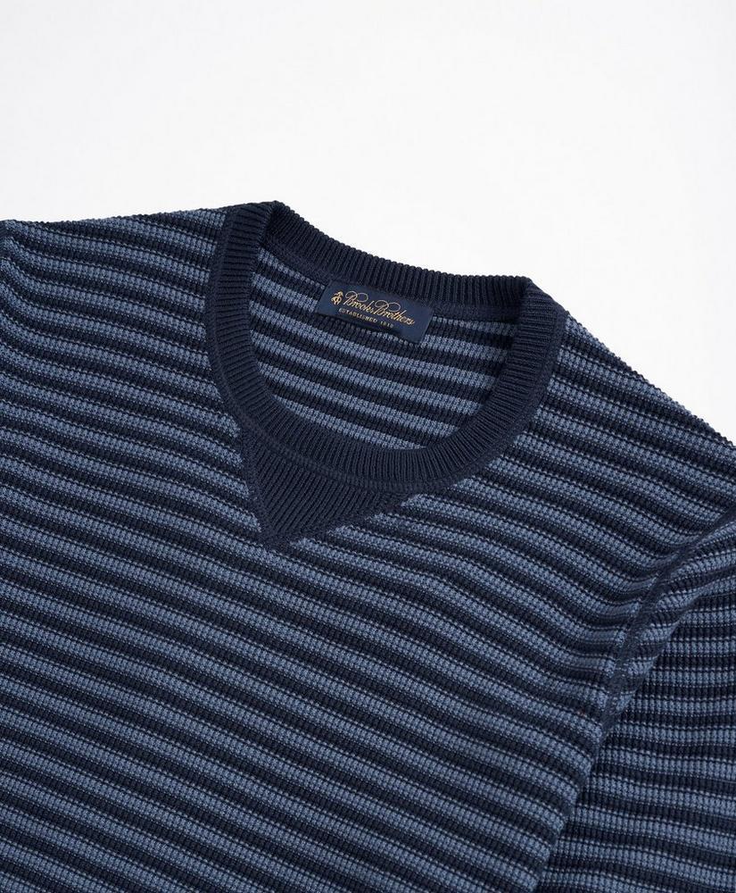 商品Brooks Brothers|Striped Cotton Pique Crewneck Sweater,价格¥280,第4张图片详细描述