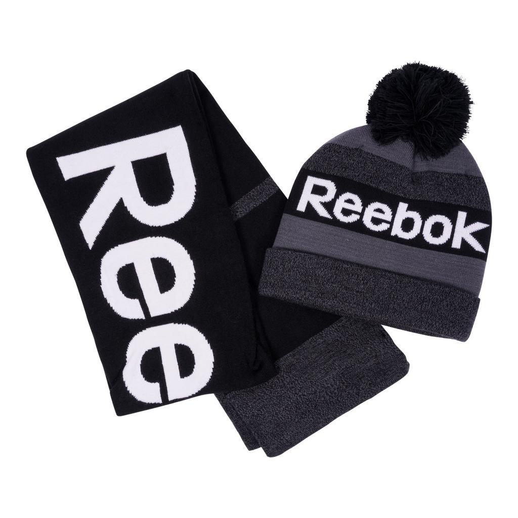 商品Reebok|Reebok Men's Pompom Beanie and Scarf Set,价格¥51,第3张图片详细描述