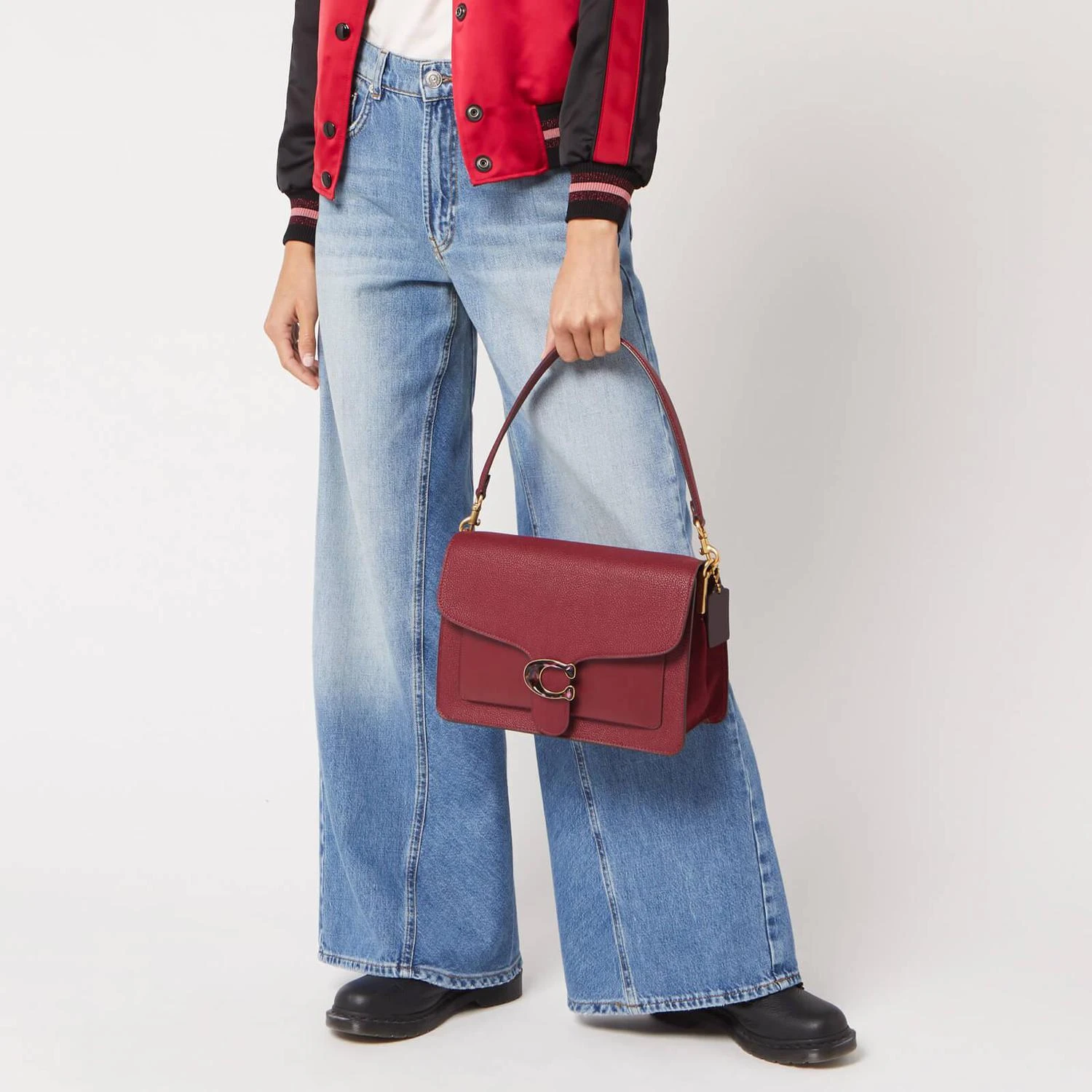 商品Coach|Coach Women's Mixed Leather with Resin C Closure Tabby 单肩包,价格¥4050,第3张图片详细描述