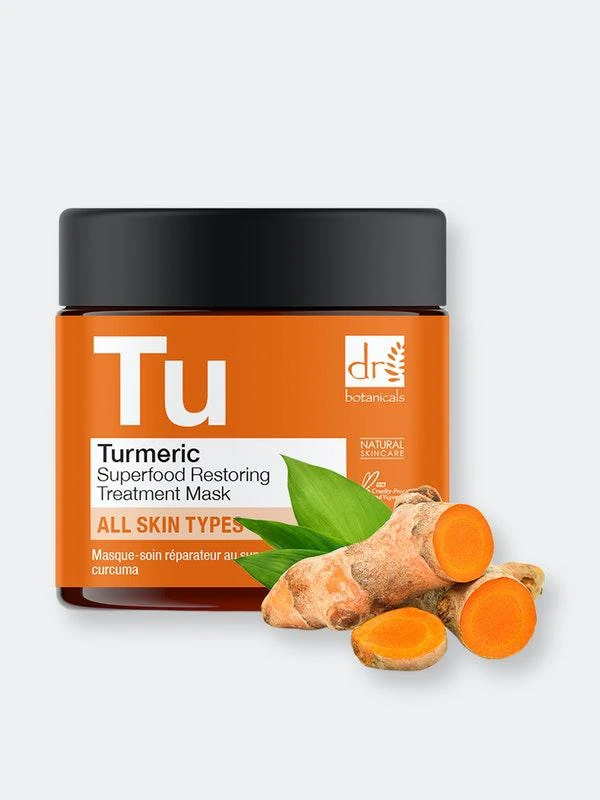 商品Dr. Botanicals|Turmeric Superfood Restoring Treatment Mask 60ML,价格¥152,第2张图片详细描述