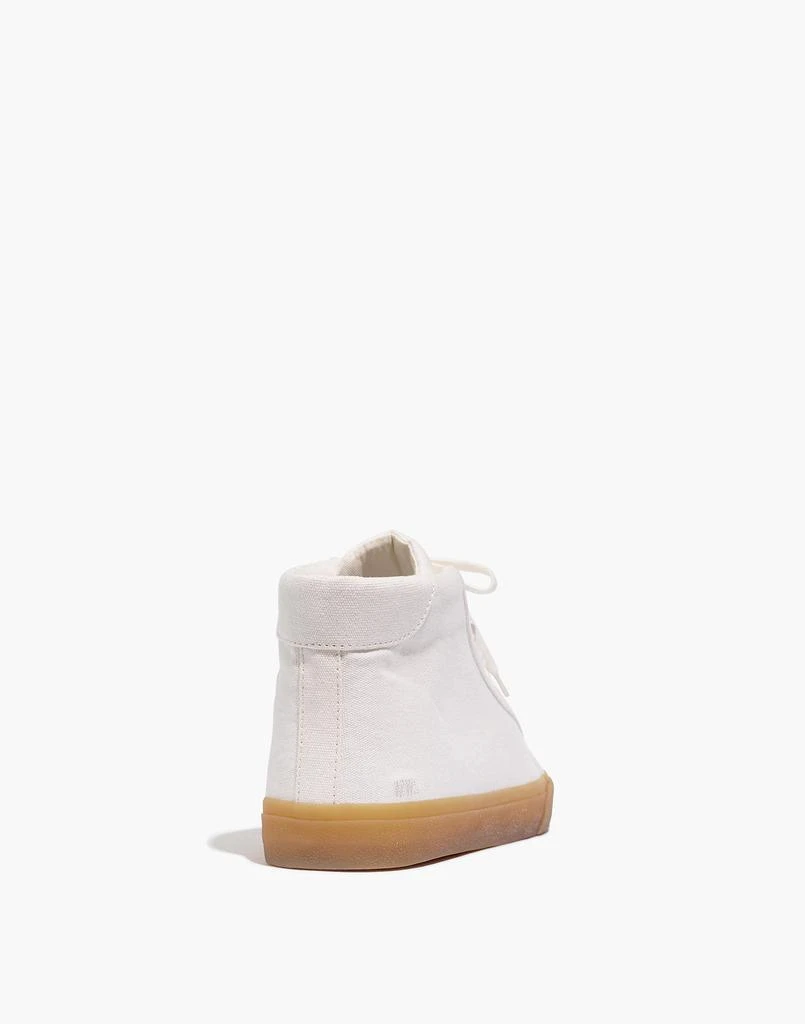 商品Madewell|Sidewalk High-Top Sneakers in Recycled Canvas,价格¥554,第2张图片详细描述