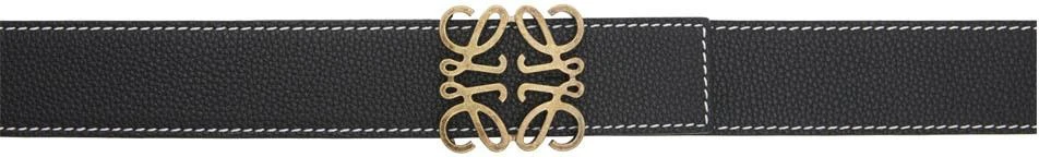 商品Loewe|Reversible Black & Navy Anagram Belt,价格¥4172,第1张图片
