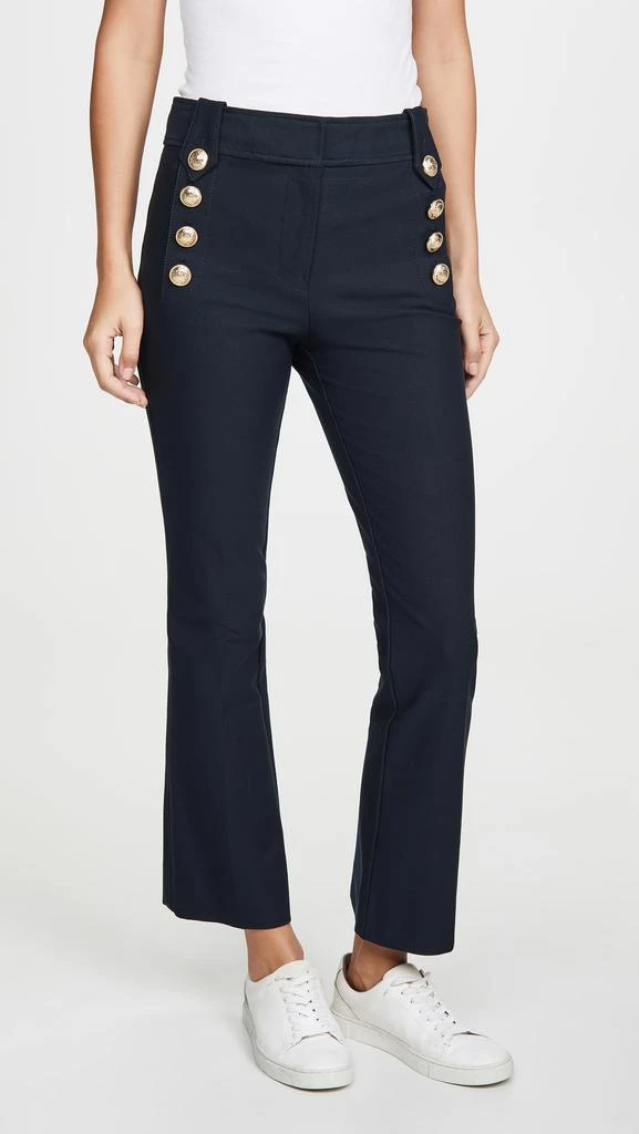 商品Derek Lam|Derek Lam 10 Crosby Robertson Cropped Flare Trousers with Sailor Buttons,价格¥1354,第2张图片详细描述