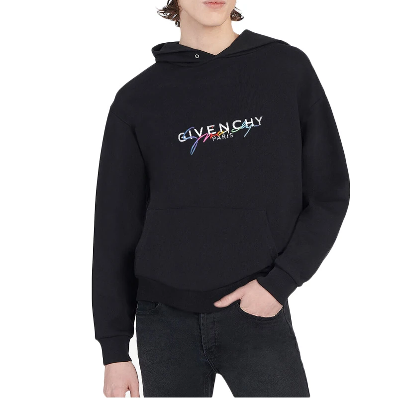 GIVENCHY 黑色男士卫衣/帽衫 BMJ03D30AF-001 商品