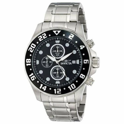 商品Invicta|Invicta 15938 Men's Specialty Black Dial Steel Bracelet Chronograph Watch,价格¥541,第5张图片详细描述