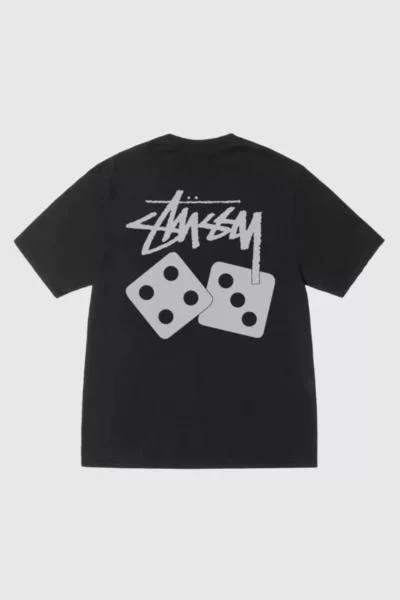商品STUSSY|Stussy Pigment Dyed Dice Graphic T-Shirt,价格¥939,第1张图片