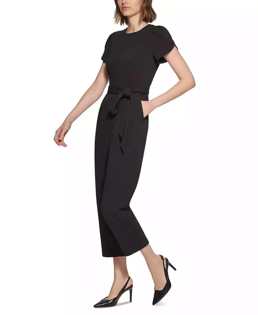 Women's Tie-Waist Tulip-Sleeve Jumpsuit 商品