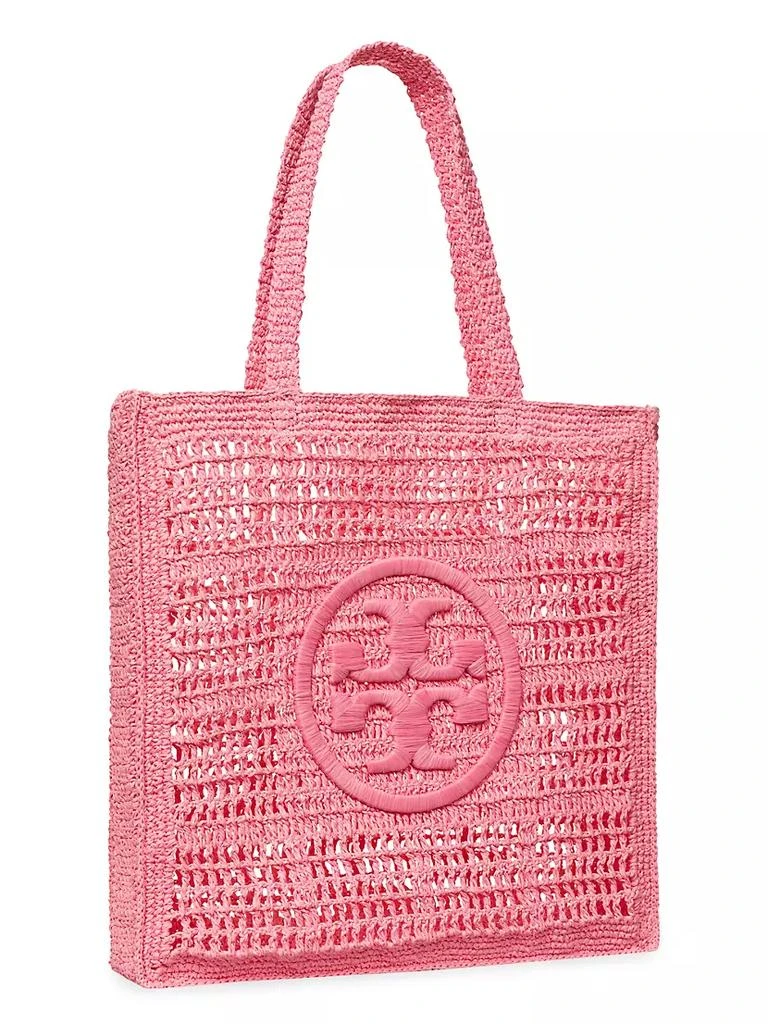 商品Tory Burch|Ella Raffia Crochet Floral Tote,价格¥854,第3张图片详细描述