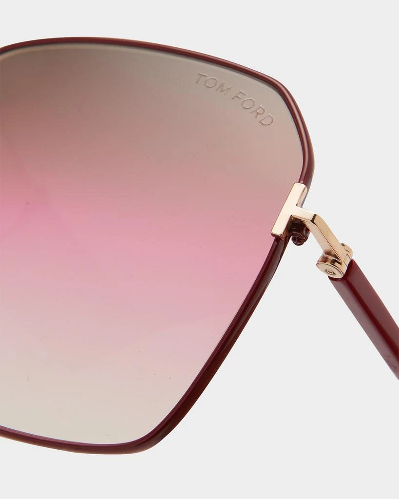 Claudia Geometric Metal/Acetate Sunglasses 商品