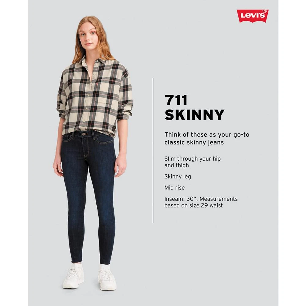 商品Levi's|Women's 711 Mid Rise Skinny Jeans,价格¥294,第3张图片详细描述