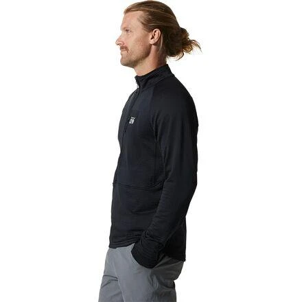 商品Mountain Hardwear|Polartec Power Grid Half-Zip Jacket - Men's,价格¥751,第3张图片详细描述