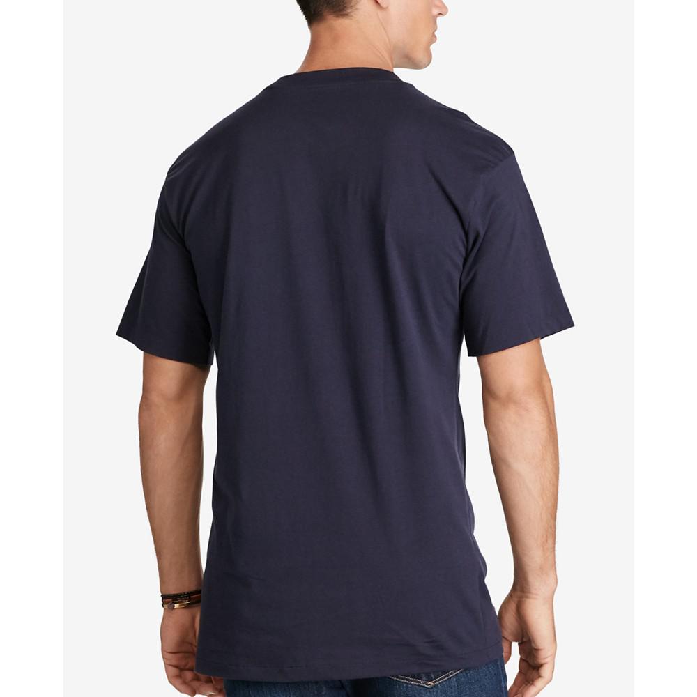 Men's Big & Tall Crew-Neck Pocket T-Shirt商品第2张图片规格展示
