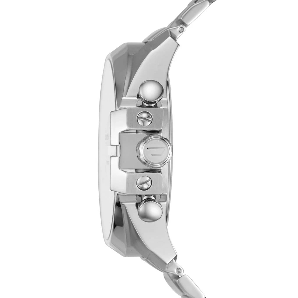 商品Diesel|Men's Mega Chief Chronograph, Silver Stainless Steel Watch,价格¥1384,第2张图片详细描述